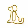Clips para papel de cachorros de colores al por mayor, clips para papel de animales, clips para papel creativos de hueso, sujetapapeles, artículos de papelería para oficina