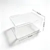Caixa de acrílico de alta transparência, plástico PS quadrado, para armazenar modelos de figuras, design à prova de poeira, suporta pedidos personalizados e atacado
