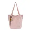 Bolsa Tote de Bolinhas Estilo Coreano 2026 para Mulheres, Bolsa de Ombro Grande Capacidade para o Dia a Dia, Novo Modelo para Estudantes, Bolsa de Mão Versátil para a Aula