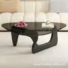 Mesa de centro de cristal para casas pequeñas, moderna minimalista, lujo ligero, mesa pequeña minimalista, mesa de centro creativa de moda para sala de estar