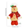 Decorações de Natal Transfronteiriças Figuras Telescópicas Retrô Enfeites para Vitrine Bonecos em Pé do Papai Noel Boneco de Neve