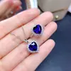 Amazon Comércio Exterior Azul Vermelho Amarelo Verde Roxo Branco Pedra Preciosa Zircônia Conjunto Colar Anel Brincos Pingente Feminino Luxo Leve Alto Padrão