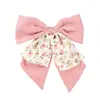 Japonês e Coreano Criativo Estilo Ins Laço de Fita Floral Prendedor de Cabelo Scrunchie Elástico Corda para Rabo de Cavalo Acessório de Cabelo Venda por Atacado