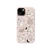 Película de gato fofo 2 em 1 para Apple 16Pro Max Soft Case 15pro/14/11 Hard Case