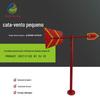 Ruiying Segurança Padrão Telhado Reflexivo Metal Cata-vento Direção do Vento Ao Ar Livre Anemômetro Cata-vento