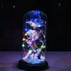 Día de San Valentín Chino Ramo de Rosas Flor Eterna Luz Nocturna Regalo de Cumpleaños para Niñas, Novias, Regalo de Alta Gama para el Día del Maestro
