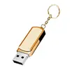 Pen Drive USB Rotativo de Metal e Plástico 8g para Leilão 16g Criativo 64g Presente Pen Drive USB para Celular 32g com Personalização de Logo Atacado
