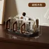 Soporte para Taza con Drenaje para Escritorio de Casa Retro Venta al por Mayor Estante de Almacenamiento para Vasos Portavasos para Copas de Vino Vasos de Papel Estante de Drenaje Invertido
