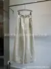 Traje de Chaleco de Lino Dorado para Mujer Primavera y Verano 2025 Nuevo Conjunto de Tres Piezas de Pantalones Cortos y Pantalones a la Moda