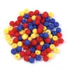 Cuentas Redondas de Caucho Acrílico de 6-16 mm con Acabado de Pintura para Accesorios de Joyería DIY, Cuentas Hechas a Mano DIY