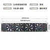Gabinete de 19 pulgadas Profundidad 400 mm Bastidor de Servidor Metálico de Marco Abierto Bastidor de Almacenamiento para Equipo de Monitoreo Doméstico