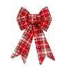 Cinta de Cuadros de Copos de Nieve Navideños Cinta para Lazos de Regalo DIY Decoraciones para Árbol de Navidad Decoraciones