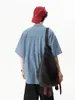 Camisa casual de manga corta estilo americano para hombre, camisa con cuello de solapa bordada de marca japonesa de moda, camisa para hombre elegante y versátil
