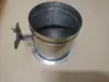 Válvula de Control de Volumen de Aire de Aleación de Aluminio para Horno Manija de Válvula de Control de Horno Válvula de Aire Galvanizada de Aleación de Aluminio
