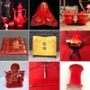 Accesorios y Decoraciones de Boda Estilo Chino, Artículos de Decoración de Boda Estilo Dinastía Han y Tang, Brasero, Silla de Montar, Esterilla para Arrodillarse, Taza de Té, Ceremonia para Adorar a los Ancestros