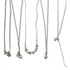 Collar de Perlas Lágrimas de Sirena para Mujer, Cadena Clavicular Ajustable, Gargantilla de Lujo de Alta Gama para Suéter