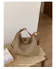 2026 Bolso de Playa Casual Vacaciones Verano Versátil Bolso Tejido Cubo Viajero Moda Simple Bolso de Mujer Textura