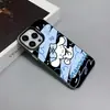 Fondo Negro Corbata de Moño Graffiti Cinnamoroll Funda para Teléfono Iphone17/18Pro Perro de Orejas Grandes Dibujo Animado Personalizado Funda Mate