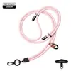 Nuevo cordón para teléfono móvil 6MM resistente para colgar en el cuello ajustable para exteriores anti-pérdida delicada cuerda trenzada para muñeca negra
