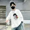 Camiseta de manga larga para niño, camiseta básica de algodón puro para niño, estilo primavera y otoño, nuevo modelo de otoño 2026, top casual para niños mayores