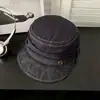 Sombrero de Equitación Plegado Estilo Harajuku Japonés para Mujer, Gorra de Béisbol Versátil de Mezclilla para Verano, Boina Artística Adelgazante