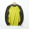 Camiseta de manga larga transpirable con bloques de color Derong, prenda interior para hombre y mujer, tejido Derong de doble cara, ligera y muy elástica 9922