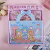 SZ356 Bolsa de Maquiagem para Fantasia 16-em-Caixa Portátil Kit de Maquiagem para Fantasia Adesivo para Fantasia Bolsa de Material de Maquiagem