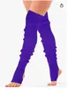 Cubierta de Pie para Yoga Danza 70cm Protección Deportiva Adulto Niños Medianos Lana Tejida Caliente Pierna Calcetines de Pie de Ballet Cubierta