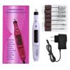 Mini Set Pulidor de Uñas, Removedor y Pulidor de Uñas Portátil, Bolígrafo Eléctrico Pulidor, Set Completo de Herramientas