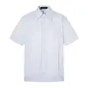Camisa de Manga Curta com Botão Oculto Xadrez, Novo Estilo de Verão, Blusa Casual Solta, Estilo Leve e Maduro, Versátil para o Trabalho e o Dia a Dia