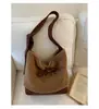 Bolsa Tote Moda Coreana 2025 Nova Bolsa Feminina de Lona Cor Contrastante com Letra Bolsa de Ombro Bolsa Transversal de Lona de Grande Capacidade