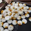 Xinjiang Jade de Seda Dourada Cor de Jade Branco Mancha Pingente Ping An An Ping An Pingente de Jade Colorido Doce Ping An Kou Pingente de Jade Atacado