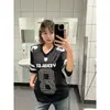 Camiseta de Manga Corta con Perlas Estilo Callejero Hecha en Fábrica para Hombres y Mujeres, Nueva Marca de Verano de Moda, Top Casual Holgado y Versátil