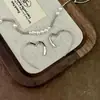 ¡Perfecto para Rostros Cuadrados y Redondos! Pendientes de Corazón Estilo Simple y Minimalista 2025 Nuevos Pendientes de Botón Versátiles de Moda para Mujer