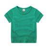 Ropa para niños Camiseta de manga corta Verano Casual Color puro Camiseta para niños Manga tres cuartos Suministro del fabricante Estilo igual para hombres y mujeres Camiseta para niños en stock