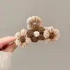 Pinza de Pelo Grande de Felpa Estilo Perezoso Otoño e Invierno para Mujer, Pinza de Tiburón de Gama Alta y Exquisita para la Parte Posterior de la Cabeza