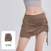 Calça Short Saia com Cordão Jie Zifen para Mulheres, Cintura Alta, Levanta Bumbum, Fitness Corrida, Shorts de Yoga Falso Duas Peças, Design de Verão, Ajuste na Cintura
