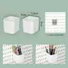 Estante de Almacenamiento con Tablero Perforado para Cocina sin Taladro Estante para Especias Soporte para Cuchillos Gancho Tablero para Colgar en la Pared Accesorios Metálicos