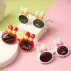 Nuevas gafas de sol polarizadas pequeñas de conejo para niños, pueden gustar a bebés niños y niñas, silicona, protección solar UV, gafas de sol