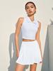 Nuevo Sujetador de Espalda Hermosa con Cierre Frontal de Alta Resistencia Transfronterizo Falda Corta Traje de Ropa de Tenis Traje Deportivo de Fitness a Prueba de Golpes para Mujer