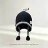 Nuevos gorros de punto con orejeras para otoño e invierno para bebés y niños pequeños, cálidos y elegantes, adecuados tanto para niños como para niñas, moda coreana y japonesa
