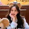 Adorable Oso Duffy Sombrero de Marinero Diadema de Peluche para Mujer Disney Duffy Parque de Atracciones Foto Adorable Diadema Accesorio para el Cabello