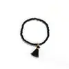 Pulseira de borla de contas de arroz simples estilo étnico pulseira de miçangas mercado noturno tapete pequeno presente joias atacado