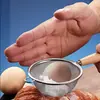 Mango de Madera Malla de Acero Inoxidable para Cocina Casera, Colador de Residuos de Jugo y Leche de Soya, Colador Pequeño Herramienta para Hornear