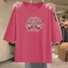 Comercio Exterior Transfronterizo Despacho de Aduana de Comercio Exterior Marca Grande Ropa de Maternidad Talla Grande Mediana Edad y Mayor Mangas de Siete Puntos Cuello Redondo Suéter Camiseta Ropa de Mujer