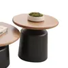 Mesa de Café Estilo Crema Apartamento Sala de Estar Hogar Apartamento Pequeño Simple Celebridad de Internet Arte de Hierro Redonda Martini B&B Mesa de Café Fábrica