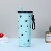 Caneca Térmica de Aço Inoxidável 316 Desenho Animado Gigante para Carro com Canudo Caneca de Gelo para Manter Frio Portátil Caneca de Café Venda por Atacado