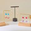 Vacaciones de Verano en la Playa Pendientes de Concha Moda Europea y Americana para Mujer Pendientes de Concha Estilo Marino Fresco Simple Pendientes Pendientes
