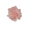Scrunchie Rosa Floral Suave Súper de Hada con un Toque de Lujo, Goma para el Cabello de Malla, Cuerda para el Cabello de Camelia, Accesorio Elástico para el Cabello