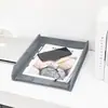 Organizador de Archivos de Oficina A4 de Tres Niveles Caja de Almacenamiento de Carpetas Estantería de Múltiples Niveles Estante para Almacenamiento de Documentos Organizador de Escritorio Estante